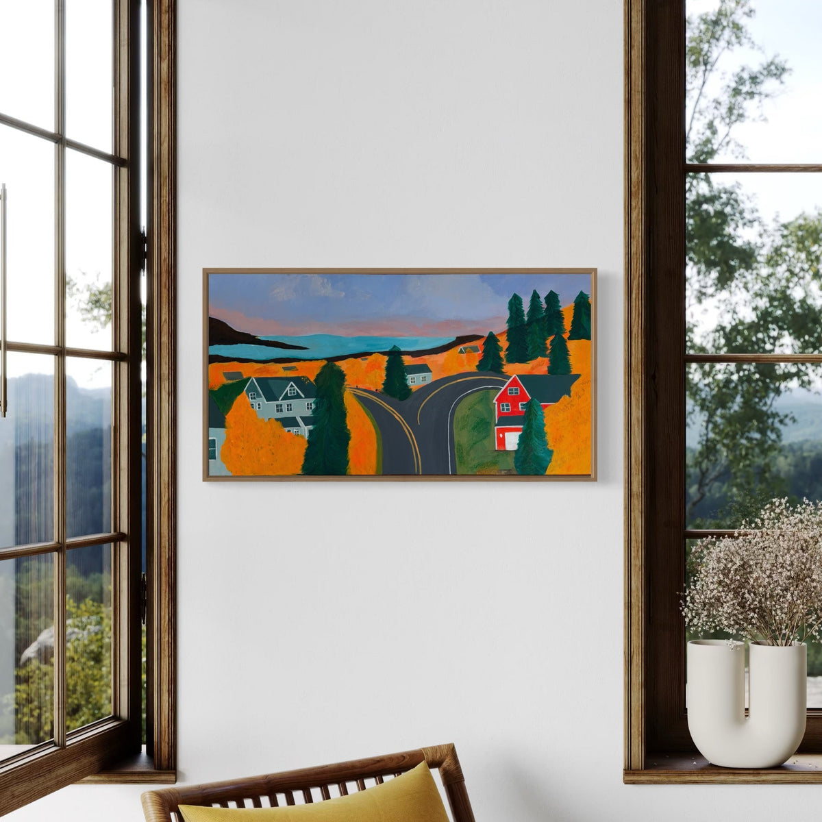 Abstract painting by Sonal - Two Roads Home